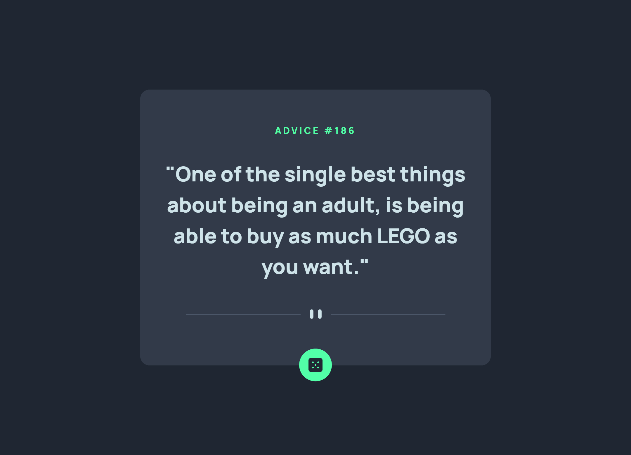 Advice Generator screenshot