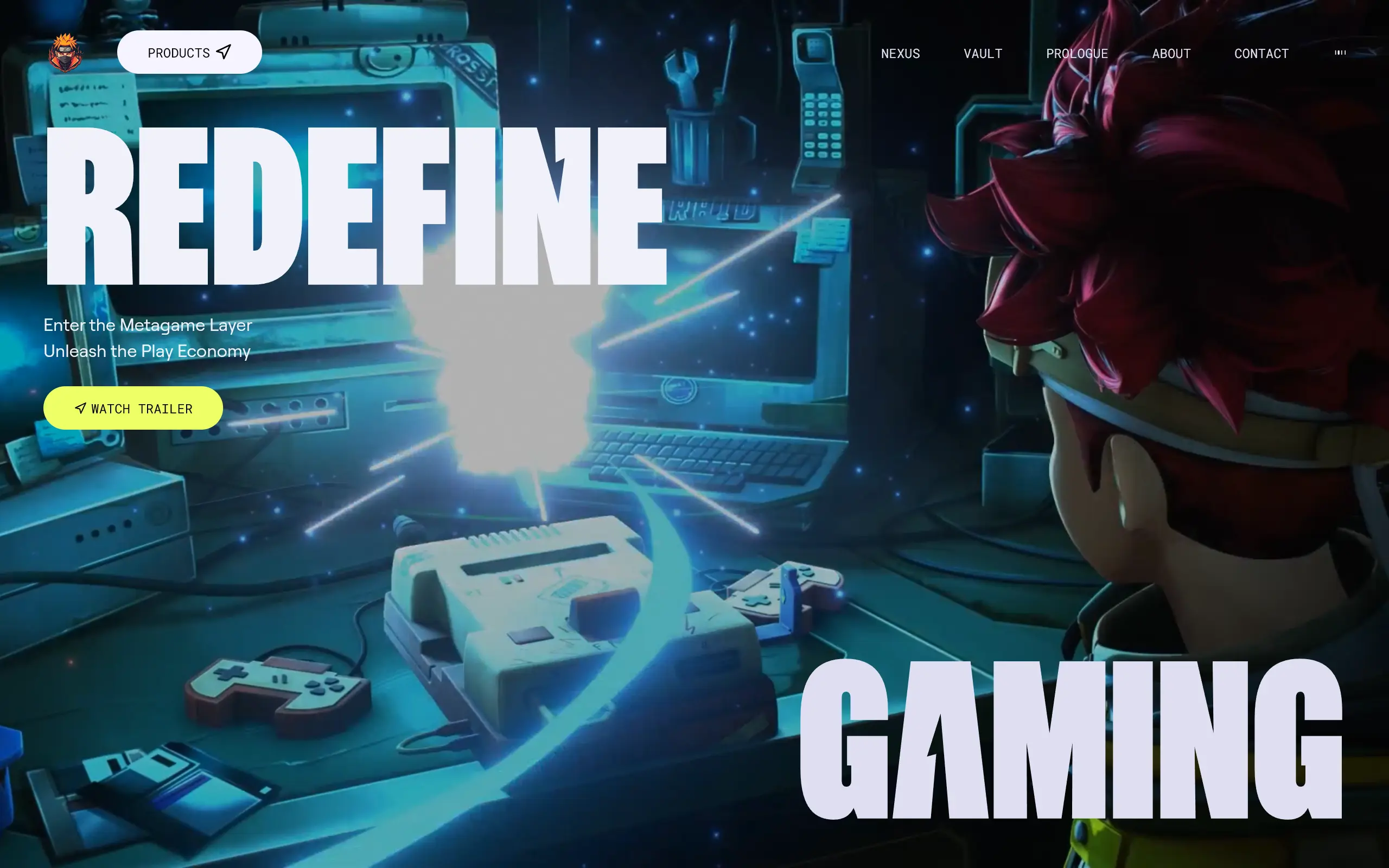 Awwwards Gaming site screenshot