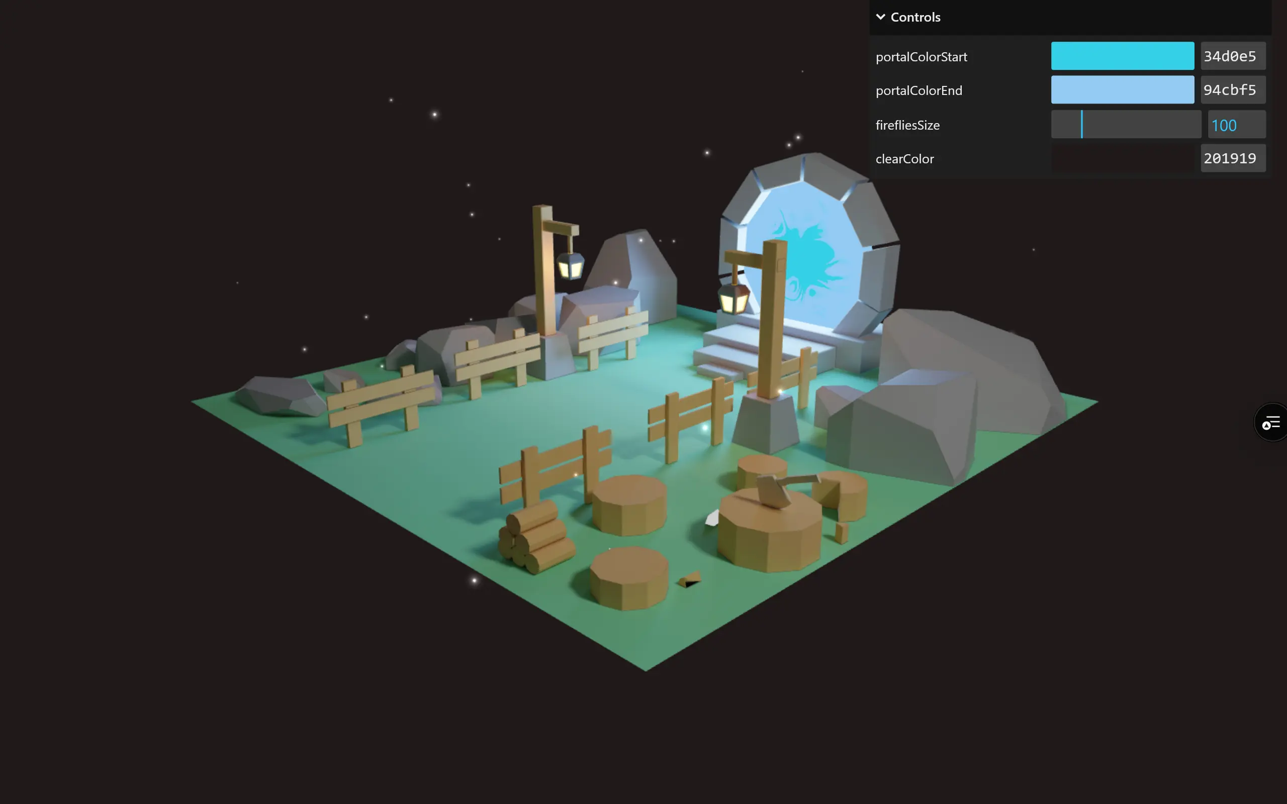 3D Portal Scene screenshot